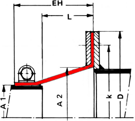 Bauform 52 - Gewebe-Kompensator | Maßzeichnung